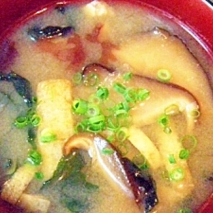 干椎茸と海藻MIXのお味噌汁